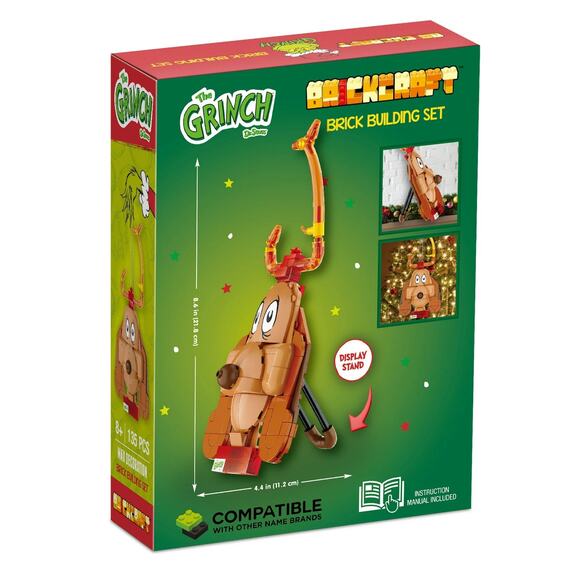 Dr. Seuss Grinch Max The Dog Decoration Brick Building Kit Christmas Decor 8+ - Picture 10 of 10